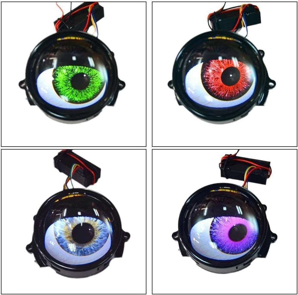 Universal Demon Eyes Light for Cars 12V Demon Eye Light LED Dynamic 33 Function Devil Eye Car Lights 2 Pcs Set - Image 4